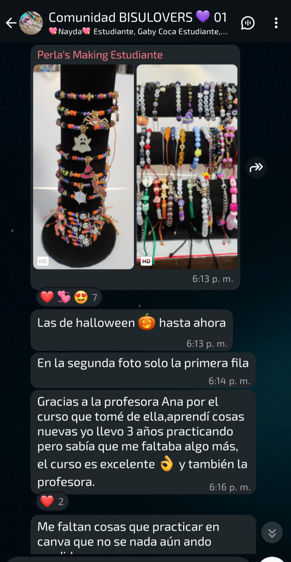 Conversación real en la comunidad BisuLovers 1