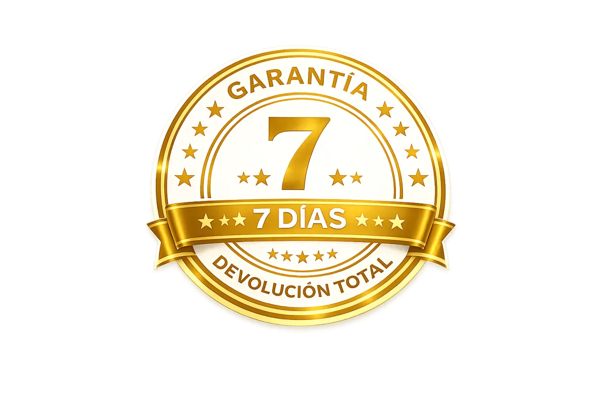 Sello de garantía de devolución total a 7 días